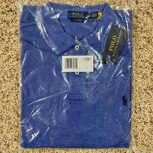 Polo Ralph Lauren Men's Classic Fit Long Sleeve Mesh Polo Shirt Blue, Size Large